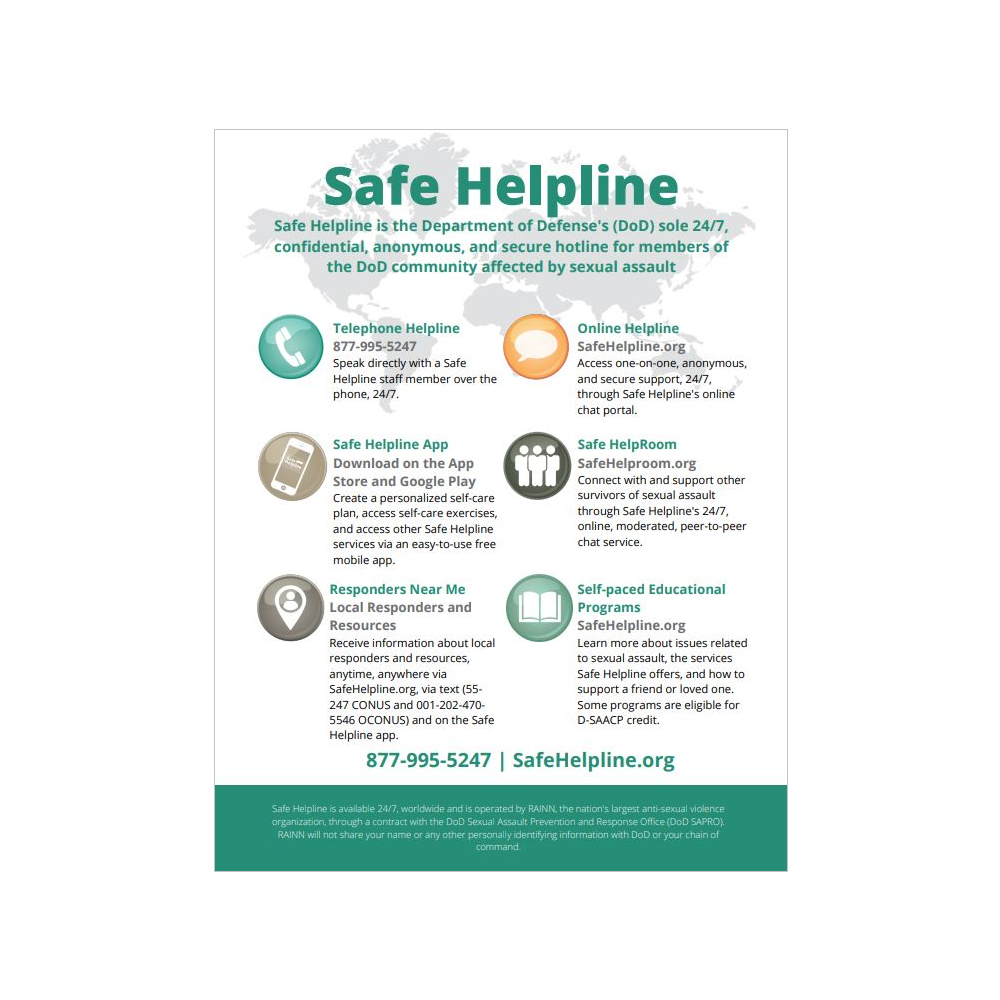 Safe Helpline OnePagers Safe Helpline